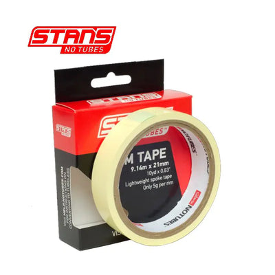 Stans notubes rim tape yellow tape 21 mm wide roll 9 meters (10yd) as0030