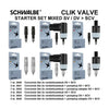 SCHWALBE STARTERSKIT CLIK VALVOLA BINNEN MIXATE (25st)