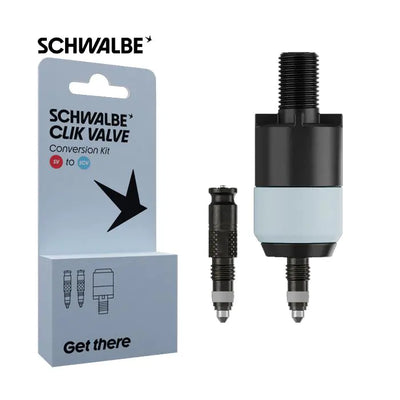 SCHWALBE CLIC CLICCOLO SV-SCV + Adattatore per la testa della pompa (set)