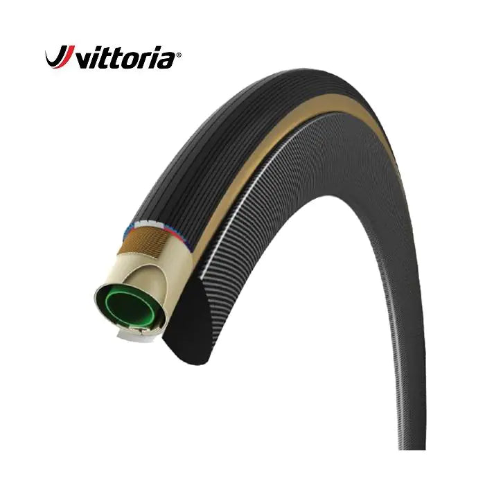 Tubo Vittoria 25-622 corsa con grafene g+ nero-trasparente