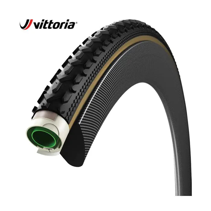 Vittoria tube 33-622 terreno mix con grafeno g+ negro transparente