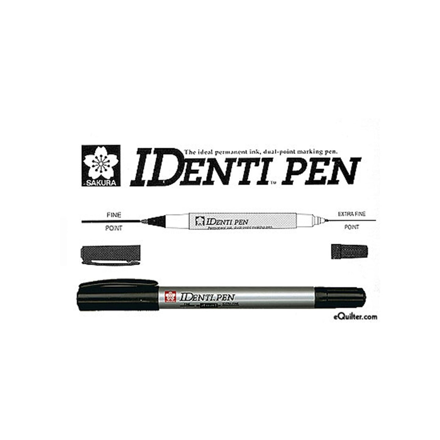Bruynzeel identipen zwart ds 12st