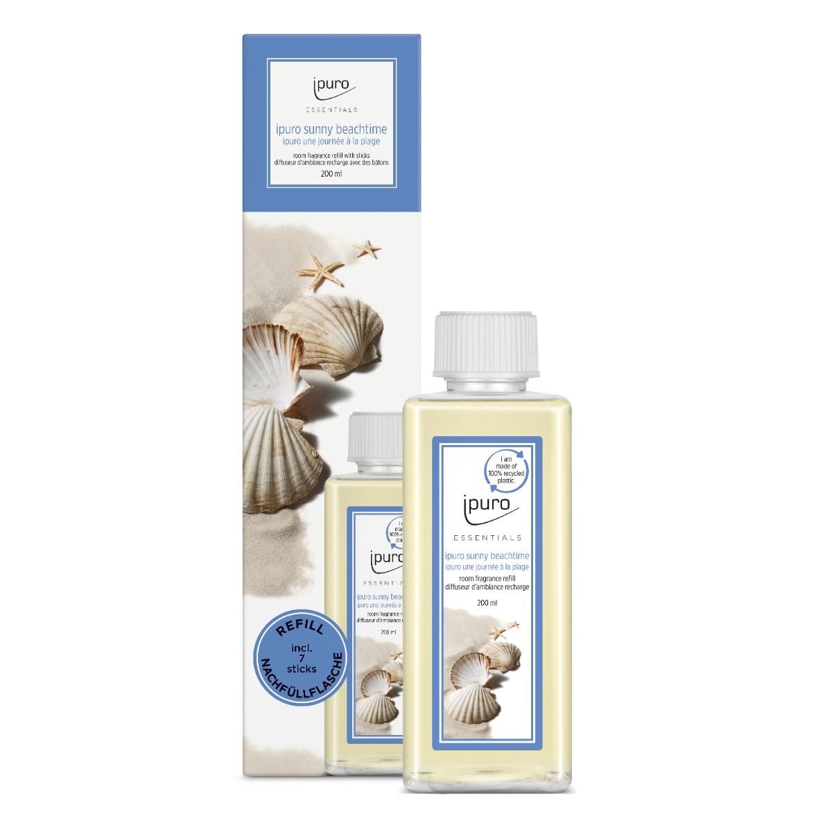 Ipuro ipuro geurdiffuser ricarica il beactime soleggiato 200ml