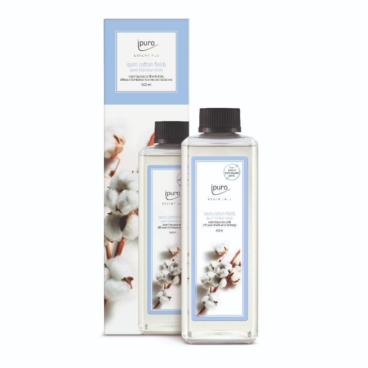 Ipuro ipuro geurdiffuser recarga campos de algodón 500ml