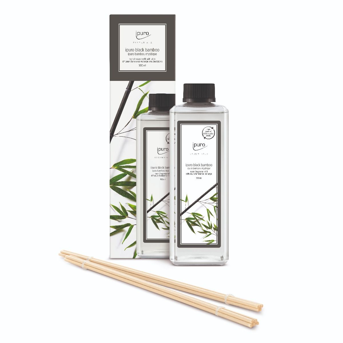 IPuro ipuro geurdiffuser recarga de bambú negro 500ml
