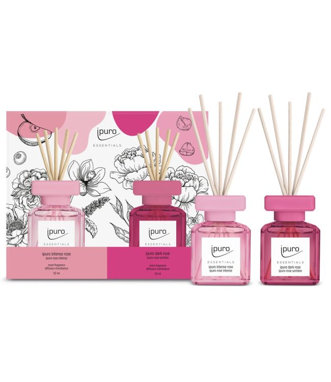 Ipuro geurdiffuser intenso rosa rosa scura 2 x 50 ml