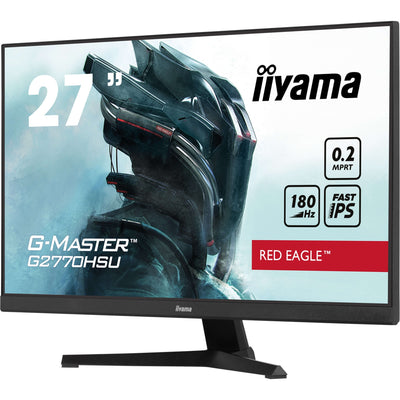Iiyama g-master red eagle g2770hsu-b6 27 gaming monitor (zwart, hdmi, displayport, usb-a, usb-b, 180 hz)