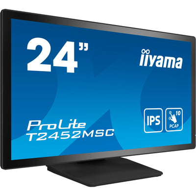 Iiyama prolite t2452msc-b1 23.8 touchscreen monitor (zwart, hdmi, displayport, 2x usb-a, usb-b)