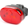 Ikzilight luz trasera 3-led rojo incluyendo baterías en la tarjeta