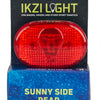 Ikzilight luz trasera 3-led rojo incluyendo baterías en la tarjeta