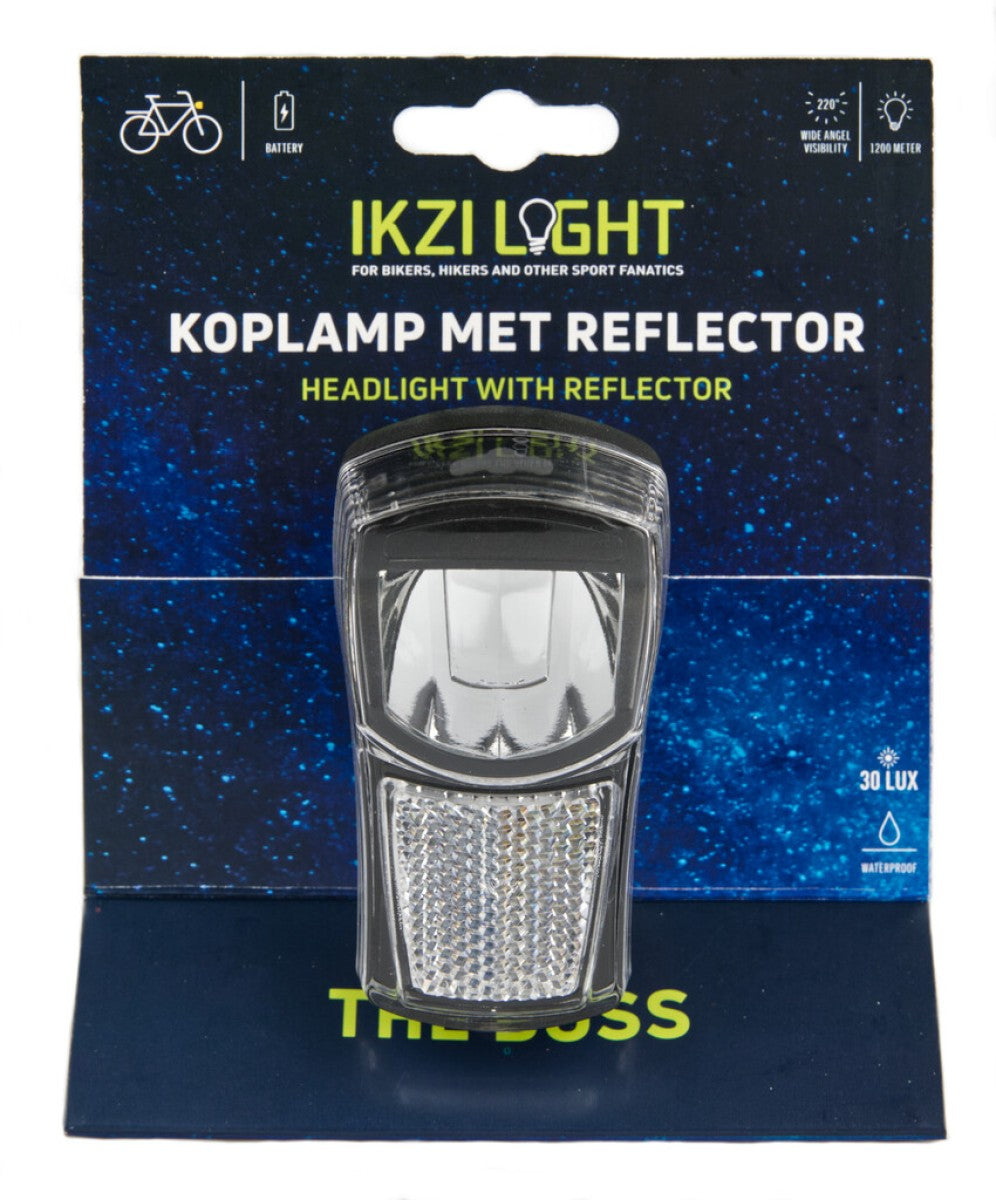 Ikziilight faro il boss, 1 LED bianco 20lux. Compresa la staffa e le batterie (pacchetto sospeso)