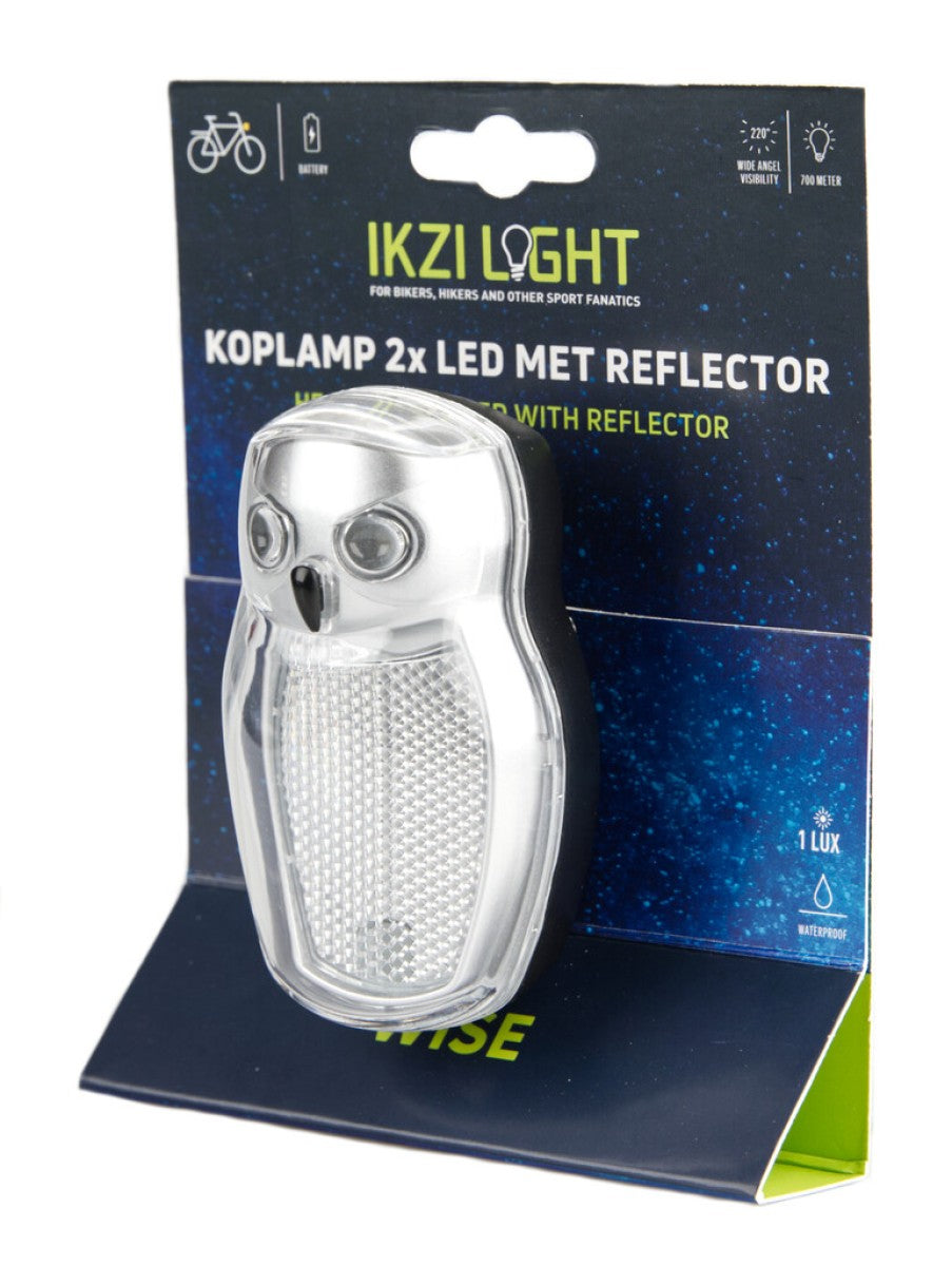 Faro reflector corona perno de montaje 2x LED blanco