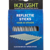 Ikzilight spaakreflectie 8 cm set van 10 stuks op kaart