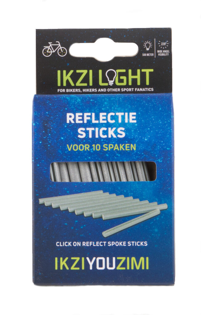 Ikzilight spaakreflectie 8 cm set van 10 stuks op kaart