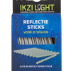 Ikzilight spaakreflectie 8 cm set van 10 stuks op kaart