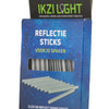 Ikzilight spaakreflectie 8 cm set van 10 stuks op kaart