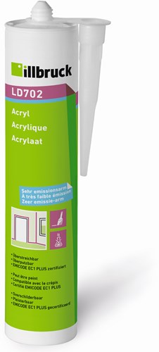 Illbruck ld702 acrylaatkit (interieur) | wit | 310 ml - ld702395702