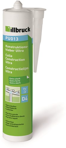 Illbruck pu013 constructielijm ultra transparant 310ml koker - pu013328569