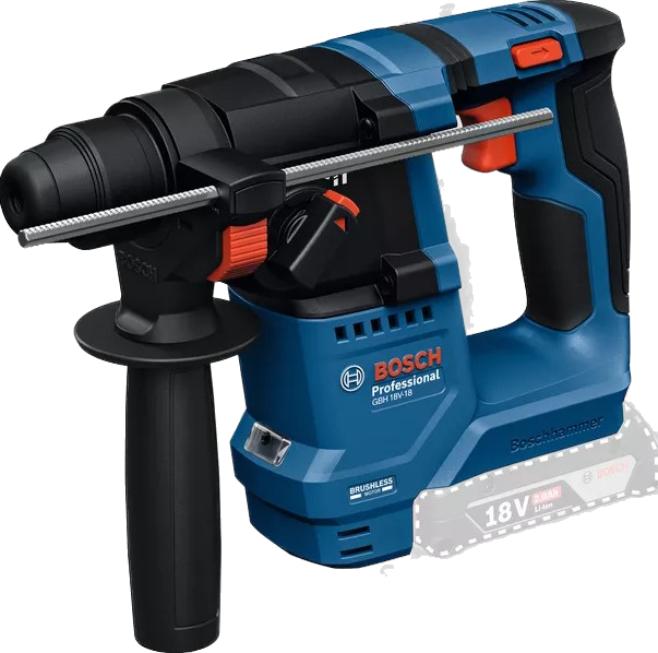 Taladro percutor inalámbrico bosch gbh 18v-18 azul | sin pilas ni cargador - 0611927000