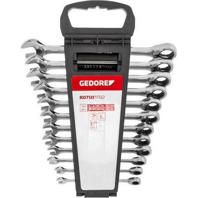 Gedore rosso r07105012 set chiavi a cricchetto ad anello metrico 8 - 19 mm 12 pezzi 3300850 - r07105012