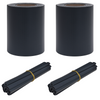 Vidaxl tuin privacyschermen 2 pcs donkergrijs 35 x 0,19 m pvc