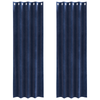 Tende oscuranti Vidaxl 2 pezzi blu scuro 140 x 260 cm in velluto