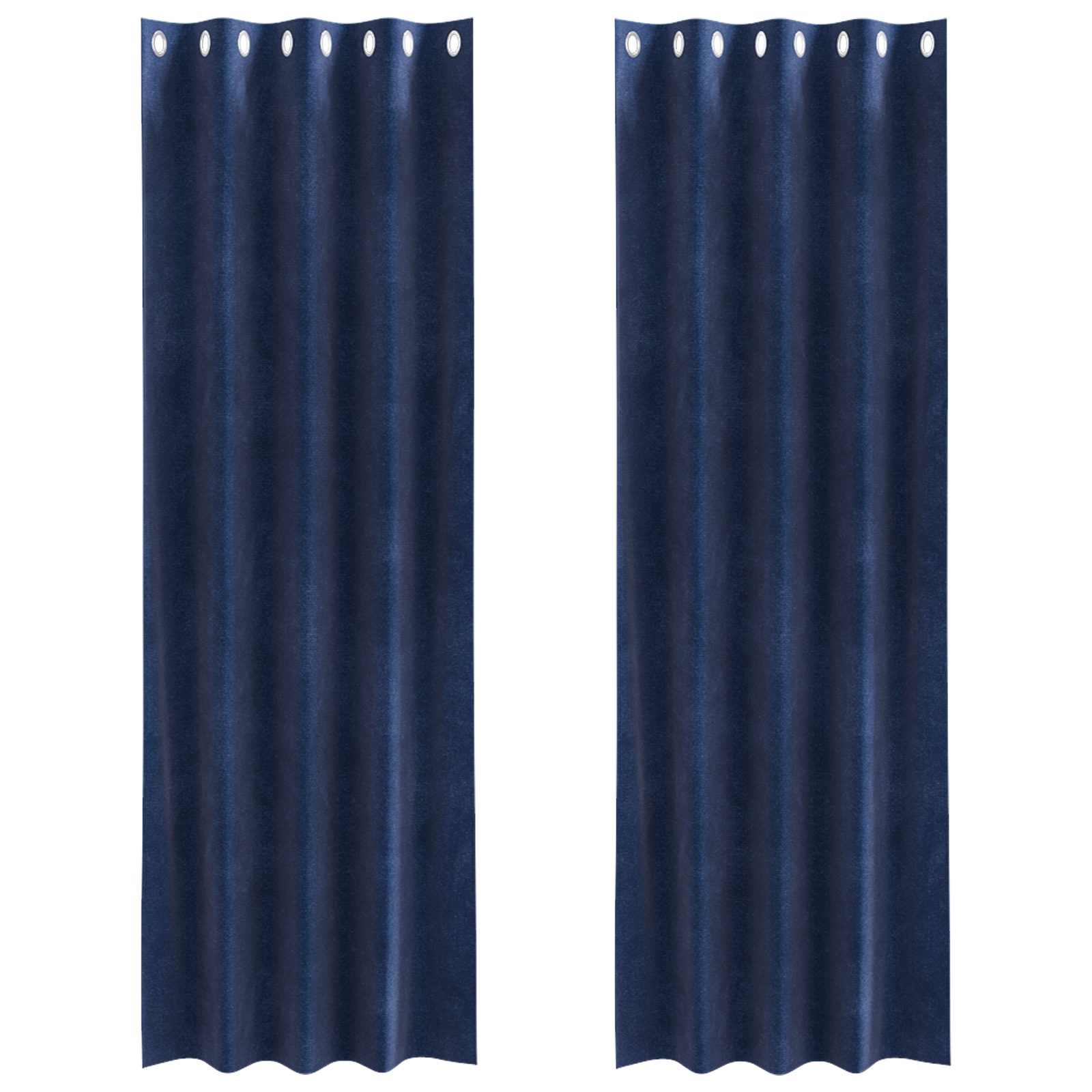 Vidaxl verduisterende gordijnen 2 pcs donkerblauw 140 x 260 cm fluweel