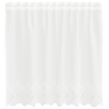 Vidaxl kantgordijn met gordijnen bloemen wit 100 x 150 cm polyester