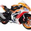 Injusa Repsol elektrische kindermotorfiets 12V oranje wit