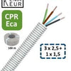 Enzo installatiebuis flexibel 5 8 (16mm) bedraad grijs 100m - 1276010