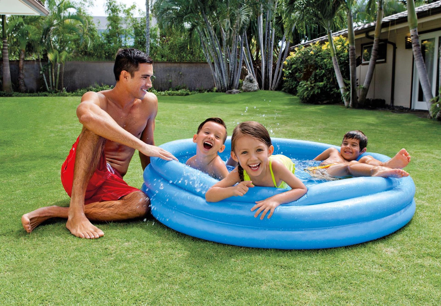 Piscina Intex blu cristallo 147x33 cm