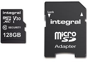 Ty integral micro SD memory card v30 128GB securi - 9500505