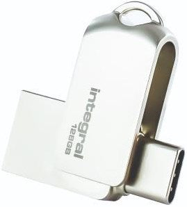 Memoria USB integral 128GB metálica dual USB-C y USB 3.0 - 9500290