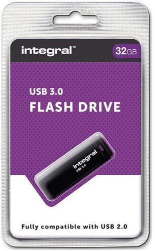 Memoria USB integral 32GB negra 3.0 - 9500200