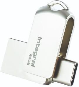 Memoria USB integral 64GB metálica dual USB-C y USB 3.0 - 9500285
