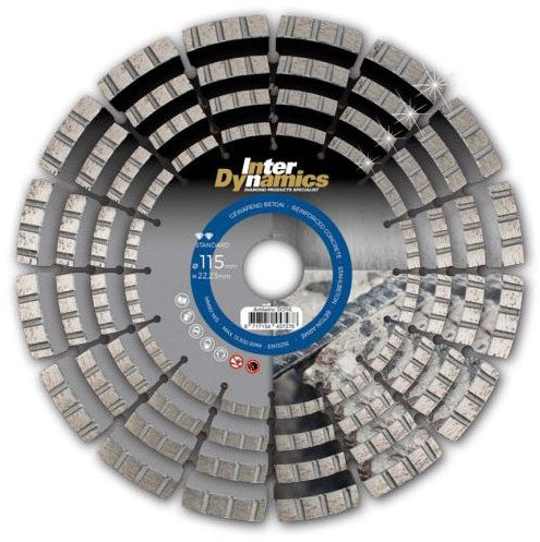 Sierra de diamante Inter Dynamics para hormigón premium | 125 x 22,23 mm - 310125