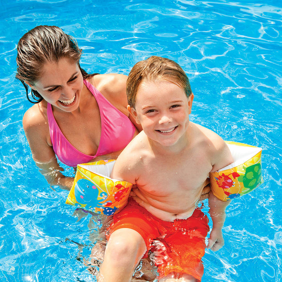 Bande di nuoto intex amici tropicali, 3-6 anni