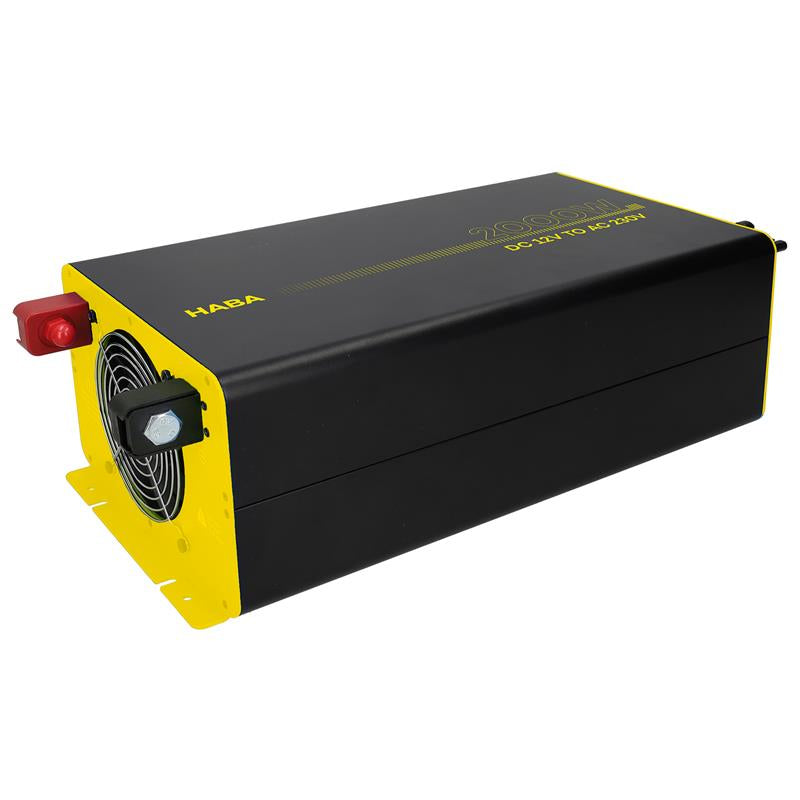Inversor onda sinusoidal pura 12v-230v - 2000w con cargador, conexión panel solar y controlador de carga MPPT