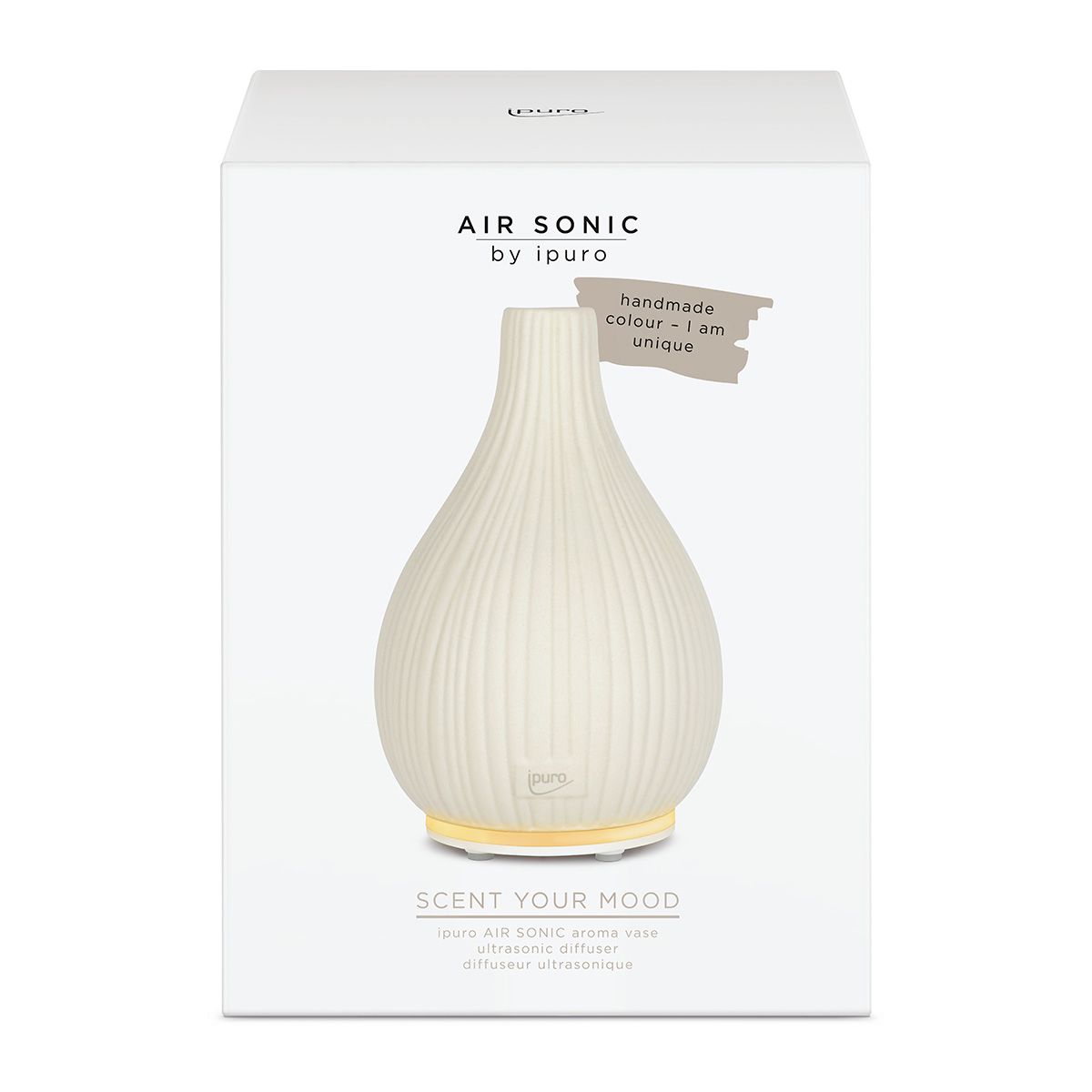 Jarrón aromático ipuro air sonic blanco