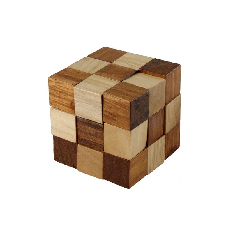Angeltoys iq puzzle in legno - serpente cubo