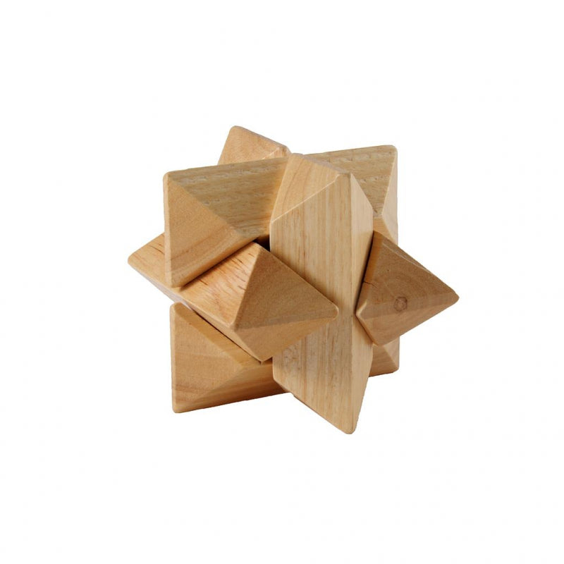 Angeltoys iq puzzle in legno - stella