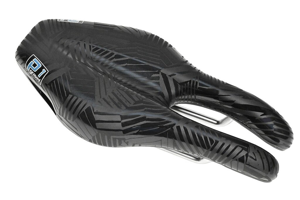 Ism zadel p1 gravel, zwart