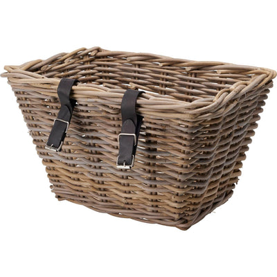 Rattan bicycle basket 39x30x24cm