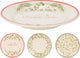 Home Styling Plato de postre navideño loza ø19cm