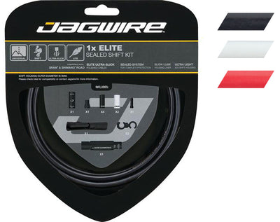 Jagwire 1x elite sealed shift kit - white