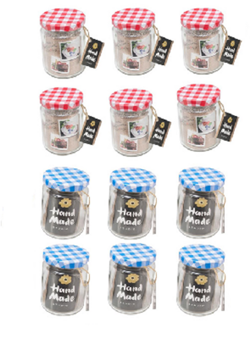 Utensilios de cocina tarro mermelada cristal conservante 200ml 7x9,5cm caja de 12uds