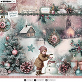 Studio light • jenine's mindful art christmas blush collage paper pad backgrounds elements - afbeelding 1