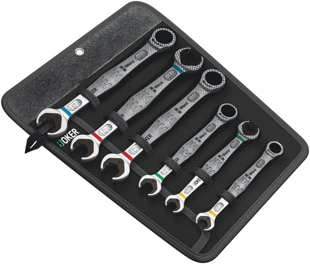 Wera joker steek-ringratel- dubbele steeksleutel-set , 6 -delig - 1 stuk(s) - 05020022001