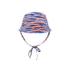 Vibrant stripes | blauw oranje uv zonnehoed