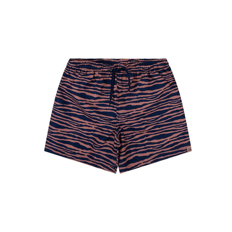 Strisce vibranti | Trunks da nuoto arancione blu